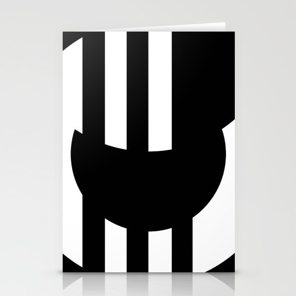 Black and white logo art Stationery Cards