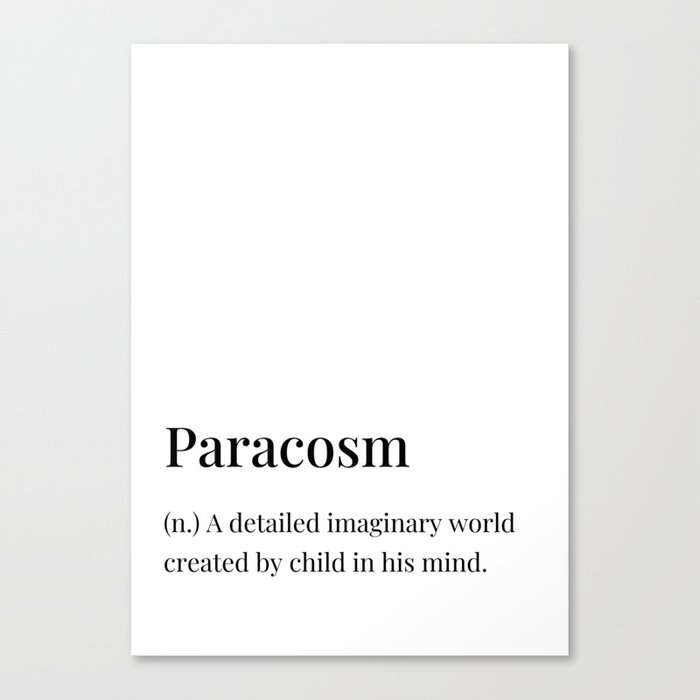 paracosm definition Canvas Print