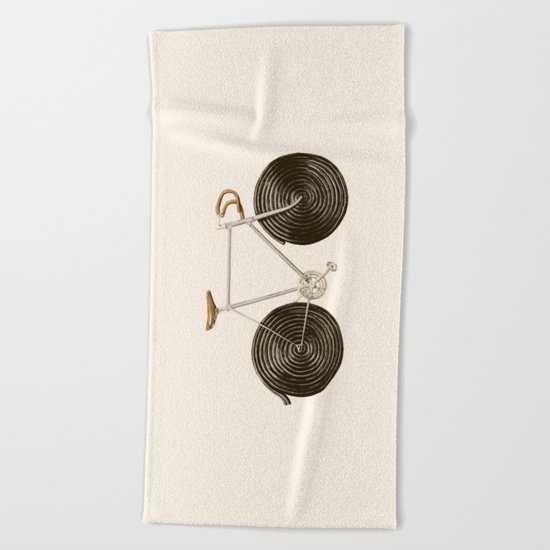 Licorice Bike Beach Towel