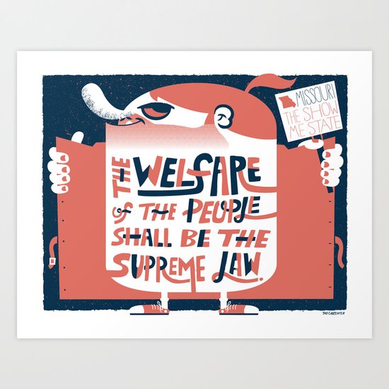 Missouri Art Print