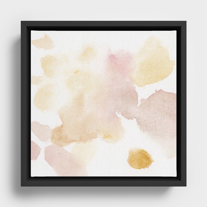 Bloom No.12 Abstract watercolor floral Framed Canvas