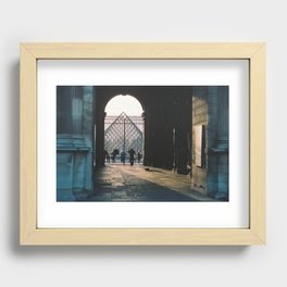 the Louvre Recessed Framed Print