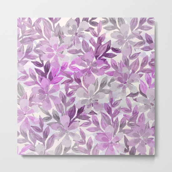 watercolor Botanical garden III Metal Print