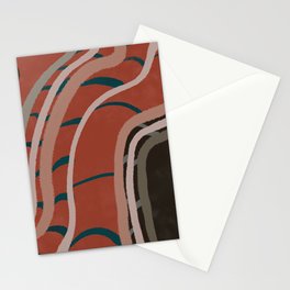 Abstract acrylic “ country fields”  Stationery Card