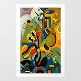 Kandinsky Style Shape Composition Art Print