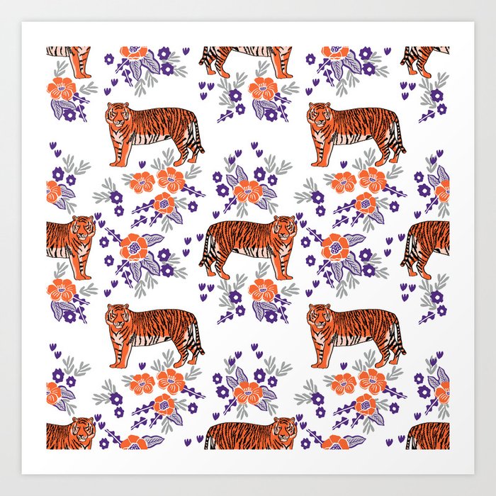 Tigers Orange And Purple Clemson Football Varsity University
