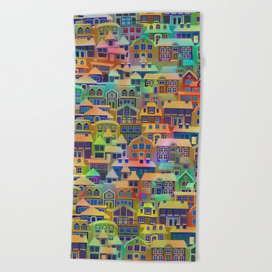 Fairytale City #2 Beach Towel