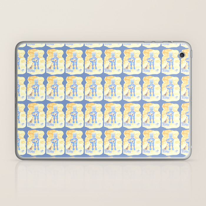 Blue Robot Laptop Ipad Skin By Icraftcafe Society6