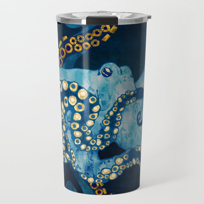 Metallic Octopus VII Travel Mug