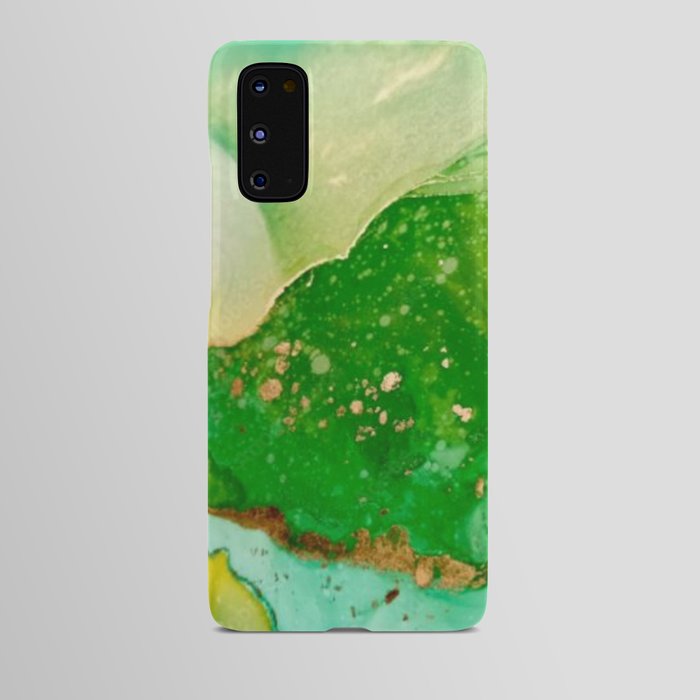 Emerald Blue Swirl Android Case