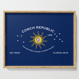 Conch Republic Flag Serving Tray