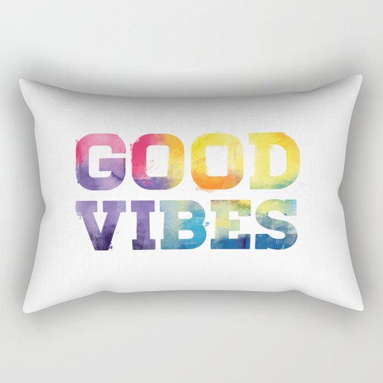 Good Vibes Rectangular Pillow