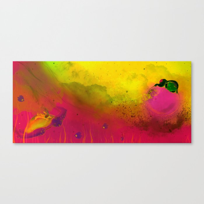 Trip to the antipodes Canvas Print