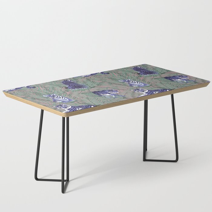 Very Peri Tropical Tigers Coffee Table