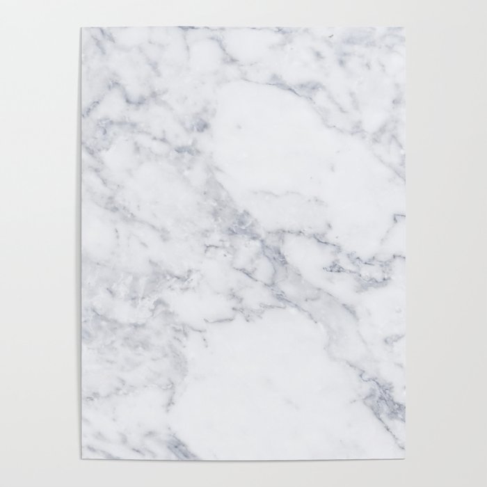 white marble Poster