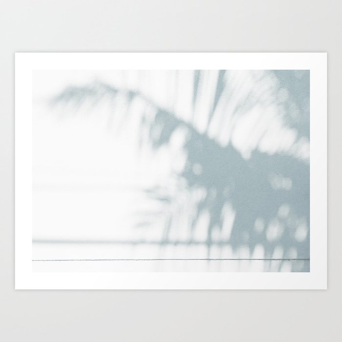 palm shadow Art Print