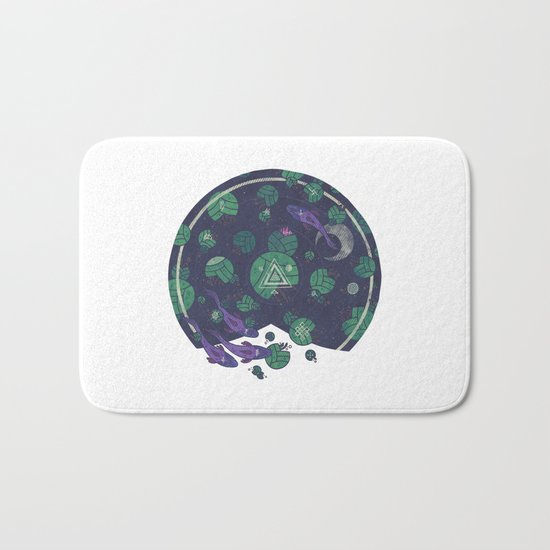 Amongst the Lilypads Bath Mat