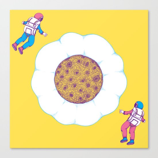 Moon Yolk Canvas Print