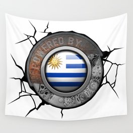 Uruguay Steampunk Engine Powered By Uruguayan National Pride Wall Tapestry