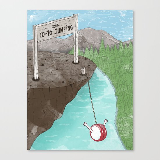 Yo-Yo Jumping! Canvas Print