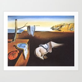 The Persistence of Memory by Salvador Dali Art Print