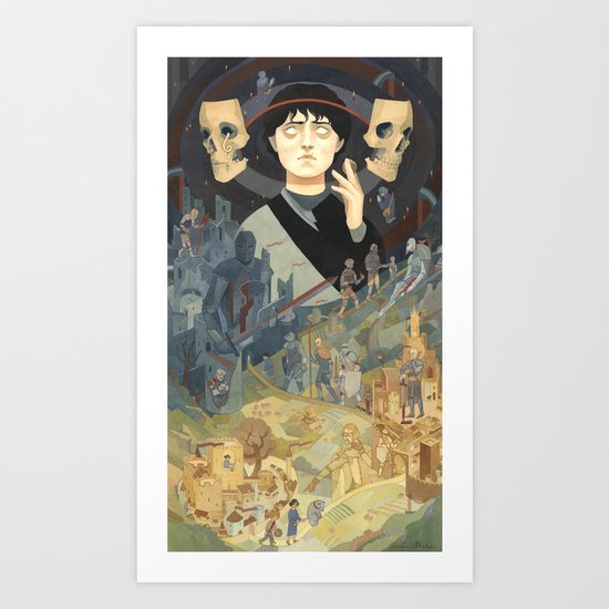 Journey into Death Art Print