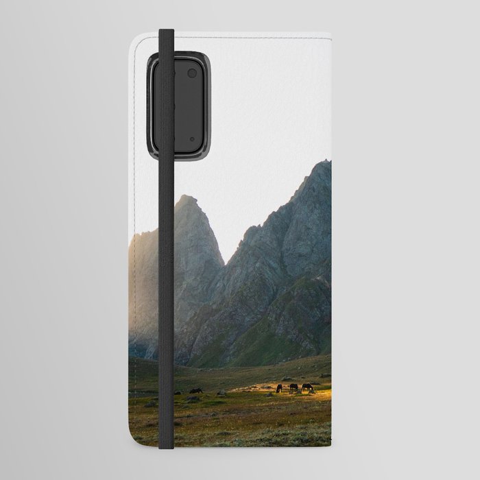 Sunset Caucasus Mountains | landscape and nature photography | Georgia photo / art print Android Wallet Case