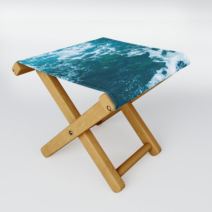 Ocean Waves II | PNW Coast Folding Stool