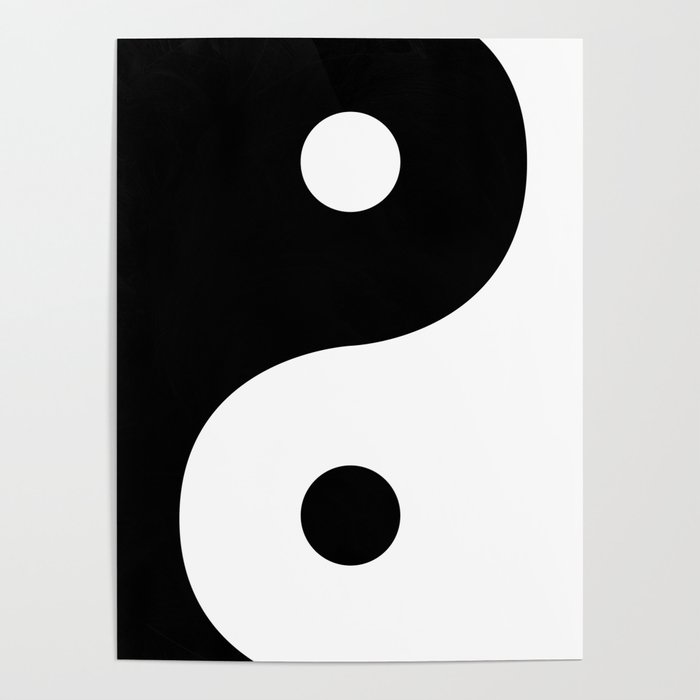 Yin And Yang Sides Poster