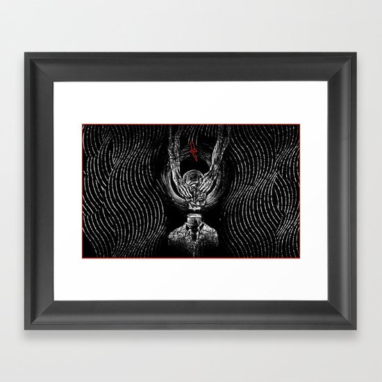 "Afraid of Heights" by Matthew Vidalis Framed Art Print