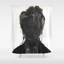 Portrait of Frida Kahlo Shower Curtain