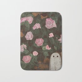 Rose Ghost Bath Mat | Creepy, Haunted, Rose, Garden, Flower, Leaves, Roses, Cute, Wall, Rain 