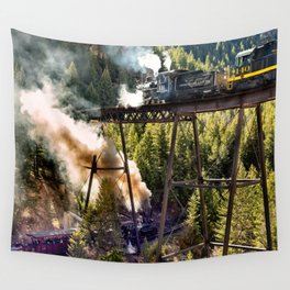 Steam Trains, Georgetown Loop Railroad, Colorado Wall Tapestry