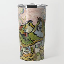 Houses and Figure by Vincent van Gogh Travel Mug