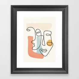 Abstract Faces 31 Framed Art Print