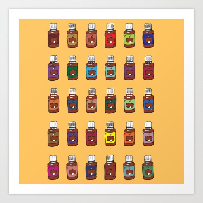 Essential Oil Collection Art Print
