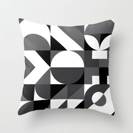Geometrical Love | Circles | Shapes Throw Pillow | Symmetry, Triangle, Circles, Design, Rectangle, Pattern, Black, Math, Patterns, Graphicdesign 