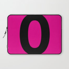 Number 0 (Black & Magenta) Laptop Sleeve