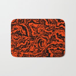 modern scramble, black and red Bath Mat | Chic, Abstract, Modern, Trendy, Unique, Pattern, Red, Digital, Fashion, Unusual 