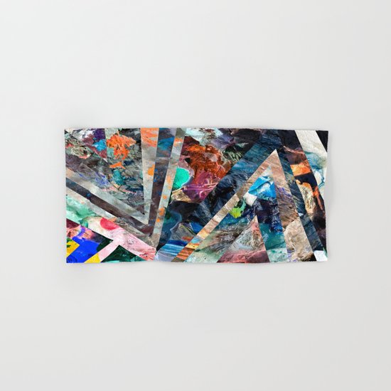 Triangle Forest Abstract Rainbow Hand & Bath Towel