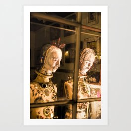Haunted Shop Window, French Quarter, New Orleans Art Print