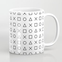 gaming design white - gamer pattern black and white Mug