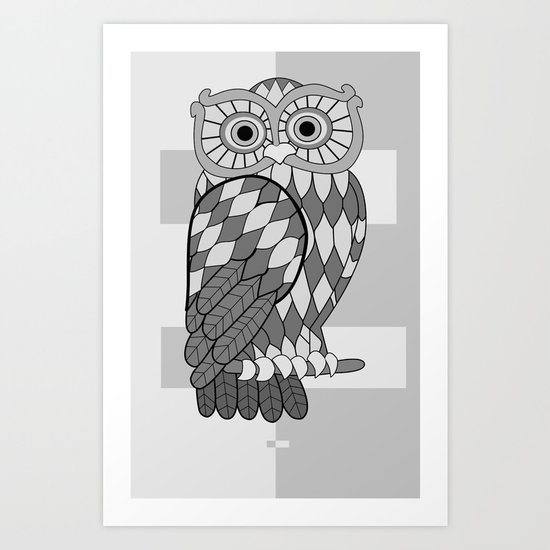The Wide Awake Owl Art Print