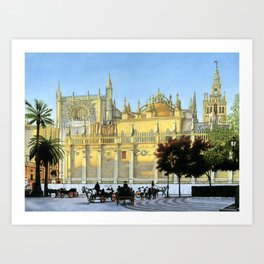 Seville Cathedral Art Print