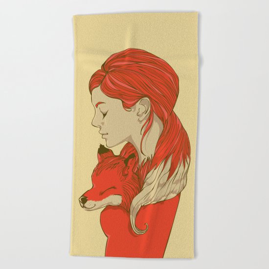Lady Fox Beach Towel