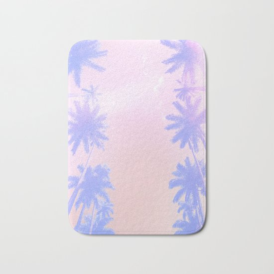Pastel Palms Bath Mat
