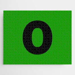 letter O (Black & Green) Jigsaw Puzzle
