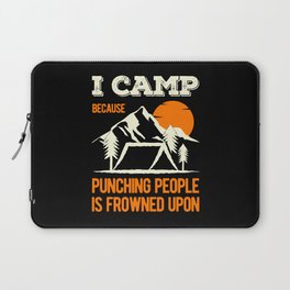 Funny Camping Sayings Laptop Sleeve