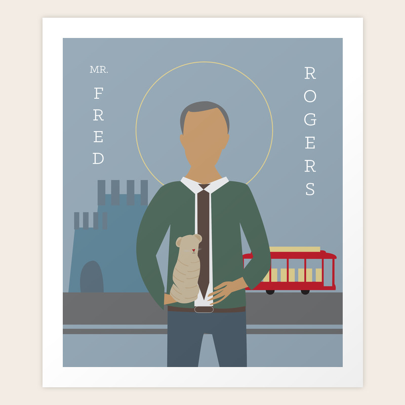 Mr Rogers Icon Art Print By Sarahduet Society6