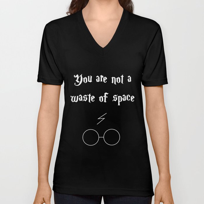 Waste of space V Neck T Shirt